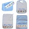 MyVorrei Set Sacco+Asciugamano+Bavaglio+Busta Cotone 100% per Asilo | Busta cm 27x18 chiusa Sacco cm 36x45 Asciugamano cm 35x52 Bavaglio cm 26x35 | Personalizzabile con Nome