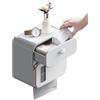 Generic Porta - Dispenser di carta igienica adesiva, design con cassetto integrato, facile installazione senza foratura, organizer per bagno, uso domestico, per la casa per