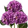 Briful Fiori artificiali di ortensia da 53,3 cm, fiori finti decorativi in seta, set di 3 ortensie finte a steli lunghi, per la casa, la decorazione di feste di nozze