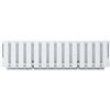 Prosperplast Boardee Fencycase Fioriera per Balcone Balconiera Vaso per Interni ed Esterni Resistente (Bianco, 580 mm)