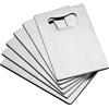 Zerdyne 12 pezzi apribottiglie formato carta di credito in acciaio inox, apribottiglie portafoglio, argento