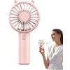 Generic Ventilatore da viaggio portatile, ricaricabile, ricaricabile, elettrico, USB, portatile, silenzioso, forte, da viaggio per spiaggia