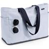 GAGAKU Borsa da spiaggia XXL con scomparto frigorifero, impermeabile, con chiusura lampo, pieghevole, grande borsa da bagno per famiglia, donna, piscina, viaggi, 50 x 38 x 19 cm, blu