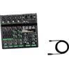 Mixer a 6 canali Mixer audio multifunzionale 48V per feste al computer in