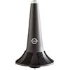K&M 15244 cono per tromba in plastica nera - Cono in gomma con banda in feltro - da montare su supporto o quattro piedini