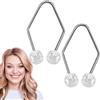 LearnLyrics Facciale Dimple Trainer - Clip Creatore Fossette, Strumento Smile Trainer | Dispositivo Di Rientro Naturale Delle Guance Naturale Portatile Beautable Amplicer Compatto Dimple Training Accessorio Con