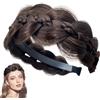 Generisch Fascia per capelli a treccia, intrecciata, fascia per capelli, accessorio con denti a spina di pesce, accessorio per capelli intrecciati, per donne | Multipurpose Outdoor Utility facile da installare