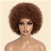 Joedir Parrucca afro capelli umani da donna per donne nere Kinky Curly Short Glueless Wig (10 pollici)