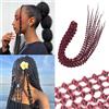 Dsoar Bubble Curl Dreadlocks Extension Trecce Ricci all'Uncinetto con Piccole Bolle Locs Morbidi Naturali per Donne 10 Ciocche 24 Pollici
