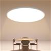Osairous Plafoniera LED Soffitto, Ø40cm 36W Plafoniere moderna, IP44 Lampada LED Soffitto, 3000k 3980 LM Luce Calda per Soggiorno, Camera da Letto, Cucina, Bagno, Balcone