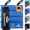 Seatwith Cuscino da Stadio Pieghevole (35x35cm) - Campeggio Poggiapiedi Piscina Con Borsa Trasporto e Moschettone
