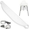 Your Day Mate Poggiapiedi per seggiolone, 1 set, in bianco, compatibile con IKEA Antilop, regolabile in altezza con morsetti per il fissaggio alla gamba della sedia, poggiapiedi per seggiolone