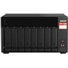 Qnap 8-Bay Nas, Amd Ryzen V1000 Series V1500b 4c/8t 2.2ghz, 8gb Ddr4 Ram (2 X Sodimm Slots, Max. 64gb, Optional Ecc Ram Support), 8x Sata 6gb/s Bays,