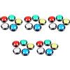 Tuminita 25X Buttons 60mm Dome Pulsante LED da 2,36 Pollici con Micro-Interruttore per Console per Videogiochi Machine