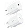 AOKUTDA 2er-Pack 25W Caricabatterie USB C,Caricatore Ricarica Rapido Adattatore PD 3.0 per Samsung Galaxy S26 S25 S24 S23 S22 S21 Plus/FE/Ultra,S20,A57 A56 A55 A54 A53 A36 A35 A26 A25 A16 A15 A14,Z Flip 7