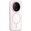 GIOPUEY Cover Magnetica per Honor Magic 8 PRO， Compatibile con MagSafe， PC+TPU Finitura Antiurto Protettiva Cellulare Custodia - Pink