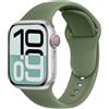 SRena C1A for Cinturino Apple Watch 38 40 41 42 44 45 46 mm,Ultra e Ultra 2,SE,Serie 7/8/9/10 - Compatibile con Tutti i Modelli,Verde Oliva