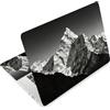 TNKBREEZE Montagne innevate Laptop Pelle Adesivi Paesaggio Argento Universale Computer Decorazione Notebook Cover Vinile Adesivo Rimovibile Arte Protezione Per PC Notebook