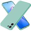 EASSGU Custodia per OPPO Reno8 5G (6.43 Inches), Cover Morbida in Silicone TPU - Ciano chiaro