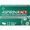 Aspirina Act Dolore E Infiammazione 1000mg 12 Compresse Rivestite