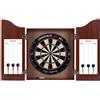 Longfield Games Set completo di armadietto in legno per freccette Longfield - Rosso/Marrone