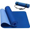 CAMBIVO Tappetino Yoga Antiscivolo 8mm, 183x60cm/183x61cm Tappetino Palestra Spesso in TPE, Yoga Mat Tappeto Pilates Fitness Alta Densit