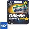 Gillette Rasoio elettrico Gillette Fusion 5 ProGlide Power - Precisione e comfort - 4 lame di ricambio - Confezione vantaggiosa - 6 pezzi