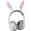 KIDYWOLF 418283, con cavo e senza fili, musica/uso quotidiano, cuffie, rosa, bianco