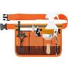 RoxNvm Borsa Porta Attrezzi, Marsupio Portautensili con Cintura, Borsa da Cintura per Attrezzi Professionale Impermeabile Regolabile, per Casa, Giardino, Camper, Pulizia (Arancione)