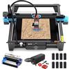 Twotrees TTS-10 PRO - Incisione laser da 10 W, incisione laser, in pelle, con piastra a nido d'ape da 400 mm, tamburo rotante, L1 Booster, set pompa ad aria, 30 l/min, riduce fumo e polvere