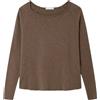 American Vintage Maglia Sonoma Wide Neck Donna Vintage Chestnut