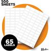Blake Etichette Adesive A4 per Spedizioni - 325 Etichette per Foglio (100 Fogli/32500 Pezzi) - Etichette Indirizzi Autoadesive Stampabili per Stampanti Laser e Inkjet - Label Indirizzi LAB A41-65XPE