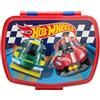 STOR Porta Merenda Bambini Hot Wheels, Lunch Box Rettangolare 1333ml, Senza BPA, Plastica Resistente, Ideale per Scuola e Spuntini