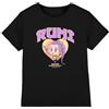 KPOP Demon Hunters Huntrix Rumi Collegic T-Shirt Bambini, Nero, 5-6 A