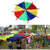 Paracadute arcobaleno per bambini, 4 colori, con maniglie, lunghezza da 1,8 a