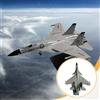 Simulazione di modello di aereo da caccia, espositore per bar e ufficio