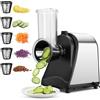 COOCHEER 5 in 1 Grattugia Formaggio Elettrica 250W per Insalate
