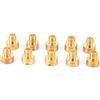 Tbest Kit di ricostruzione del carburatore Getto principale, 10 pezzi Set di getti principali in carb tondo sostituzione per VM22 / 24/26/30 Motore Dirt Pit Bike Parts