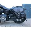 ORLETANOS Dynamite Black Borsa da Sella Compatibile con Dyna Glide Dal Harley Davidson Street Bob Modello 1996-2017 in pelle Sportster Tasca Laterale Valigia Bagaglio Saddle Bag HD Lato Sinsitro