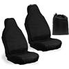 TSHAOUN 2 x Coprisedile Auto Anteriore Impermeabile Coprisedile Auto Seduta in Nylon, Protezione Sedile Guidatore, Proteggi Sedili Auto per Animali Domestici, Manutenzione Auto, Sport, Surf