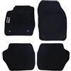 Auto Accessori Lupex | Set 4 Pezzi Tappetini Auto Compatibili con Fiesta 2012 | Tappeti Sagomati in Moquette con Ricamo Lato Guida | Fondo Antiscivolo | Anteriori e Posteriori