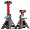 Stix Cavalletti di sostegno 3T con perno di sicurezza - 2 supporti per cric - altezza regolabile 275 - 430 mm - con cuscinetto in gomma e doppio blocco per auto e auto