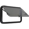 DCSYOG Finestra universale per camper, 700 x 450 mm, finestra esterna a spinta a 85°, con zanzariera e tenda avvolgibile integrata, finestra laterale per camper