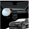 YEE PIN Parasole per parabrezza compatibile con Range Rover Evoque 2019-2025 2026, parasole pieghevole con custodia per volante, parasole in fibra di raffreddamento a ghiaccio, protezione UV e
