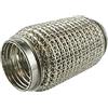 FMIC.EU PERFORMANCE Tubo di Scarico Downpipe Flessibile Universale Rinforzato76 mm Lunghezza Diametro: 150 mm