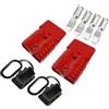 CESFONJER Connettore di Batteria 175A, Batteria a Connessione Rapida, per Auto, Rimorchio, Caravan, Nave, Furgone, Modalità, Modi Moto, Winch Trailer Verricello (2 Pcs Rosso)