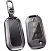ontto Custodia portachiavi in metallo compatibile con Peugeot 308 208 2008 308SW 508 Traveller Spacetourer per Citroen C3 Aircross, custodia protettiva per chiave auto, custodia per chiavi, accessorio