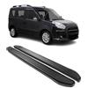 OMAC Alu Sottoporta Laterali Pedane Laterali Compatibili con FIAT Doblo 2010-2021 Kurzer RS Nero 2tlg