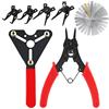 Glarks 3 pezzi AC frizione supporto regolabile frizione e 4 in 1 pinza ad anello a scatto con kit assortimento di calibro Feeler compatibile con compressori AC per veicoli domestici e di importazione