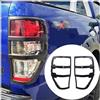 JHCHAN Cornici Fari Posteriori Nero Opaco per Ford Ranger 2012-2022 ABS Trim | Finitura nero opaco, plastica ABS robusta, montaggio senza fori, sigillatura fessure, nessuna luce bloccata, omologato